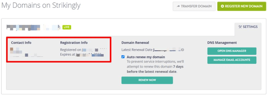 檢查聯繫與註冊資訊 檢查聯繫與註冊資訊